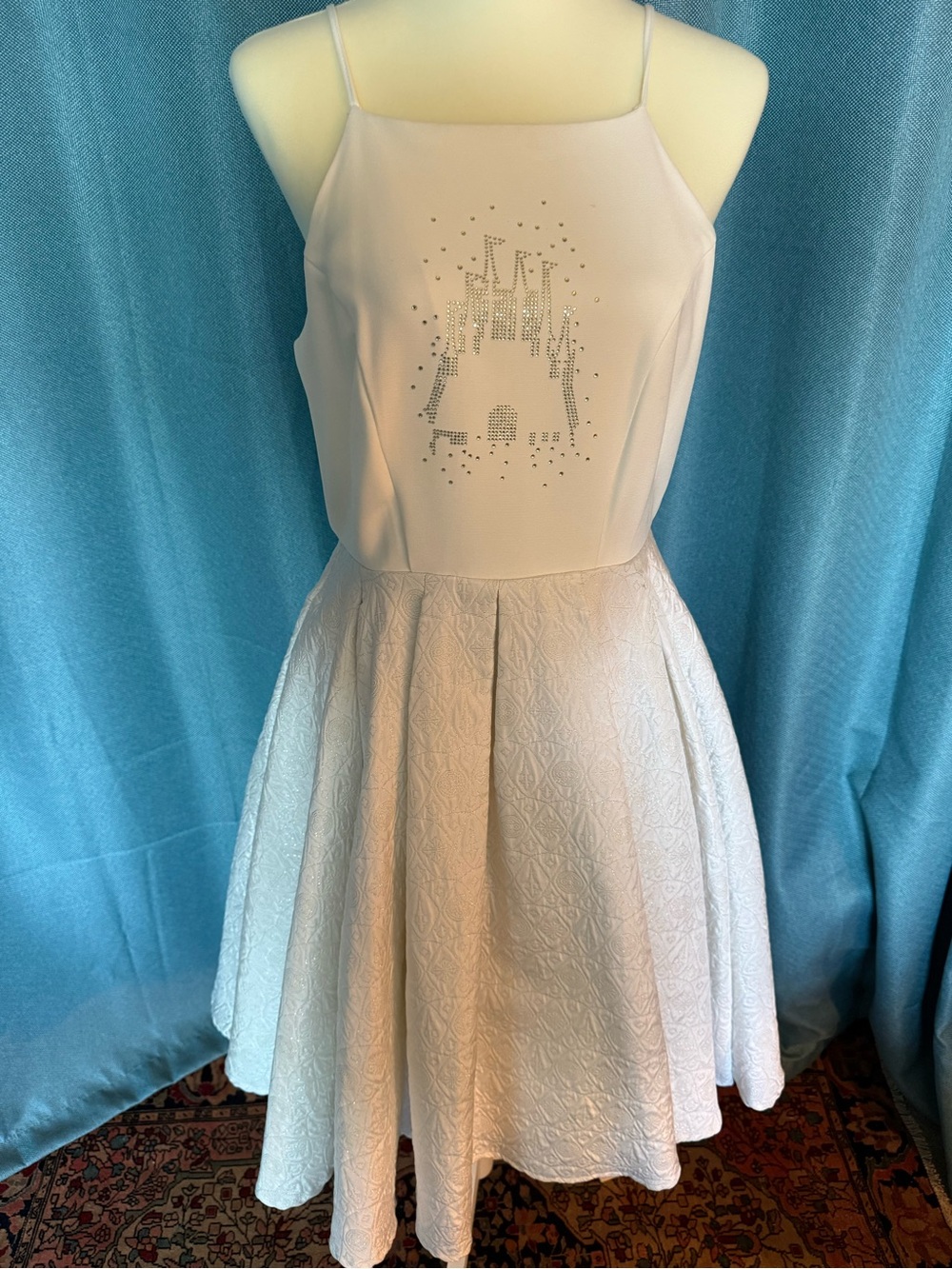 Disney dress shop collectible w/tulle, sparkles, brocade and embroidery.